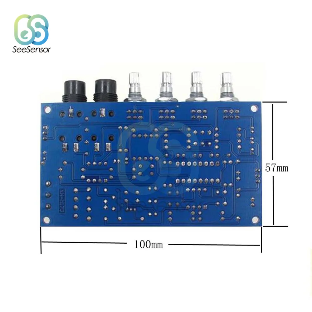 Двойная Плата усилителя микрофона для караоке реверберации 6 в 20 В переменного