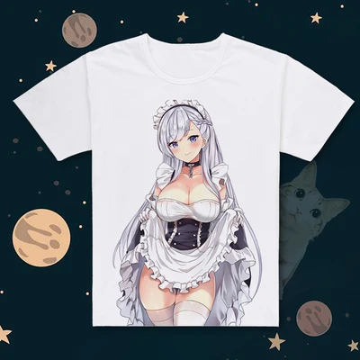 Горячая игра Azur Лэйн cos HMS Белфаст юбка футболка с короткими рукавами крутые футболки летние топы - Цвет: 09