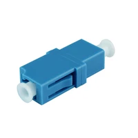 50pcslot lc upc fiber optic adapter simplex lc optical fiber coupler lc upc fiber flange connector