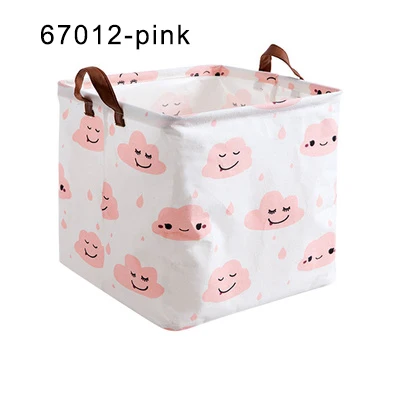 67012-pink Корзина для белья складная корзина для игрушек корзины для хранения для ванной комнаты органайзер для одежды корзина для хранения коробка/пластик для игрушек/грязная одежда - Цвет: 67012-pink