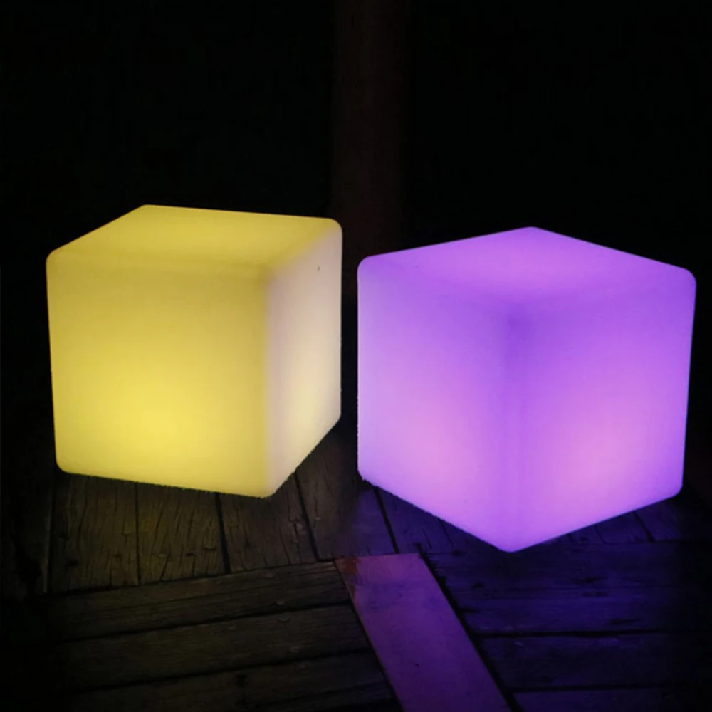 Светодиодный сбоку стула лампа cube открытый IP68 огни 80 см мебель творческий барный