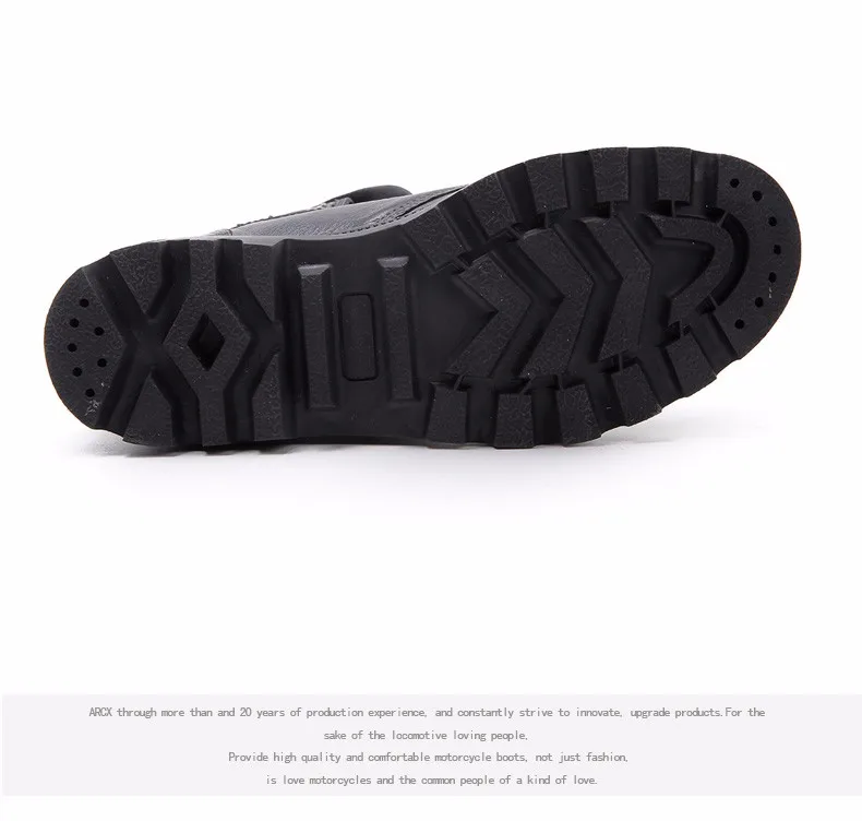 ARCX/мужские мотоциклетные ботинки из коровьей кожи с отворотом; уличные дорожные водонепроницаемые байкерские ботинки; гоночные ботинки; обувь для верховой езды; размеры 39-45