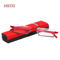 tr 90 half frame slim portable blackredbrown reading glasses anti blue light with box 1 0 1 5 2 0 2 5 3 0 3 5 4 0