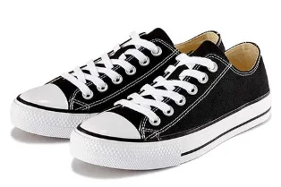 Xiaomi Mijia Canvas Shoes High Low Help Small white Shoes Students Couple Casual Sports Flats Shoes For Spring Summer - Цвет: women black low