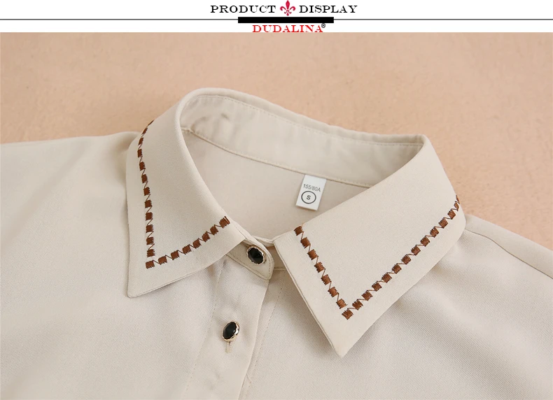 Dudalina Camisa Femenina, женские блузки,, одноцветные, на пуговицах, Женские топы и блузки, повседневные, с длинным рукавом, блузка для офиса, женская рубашка
