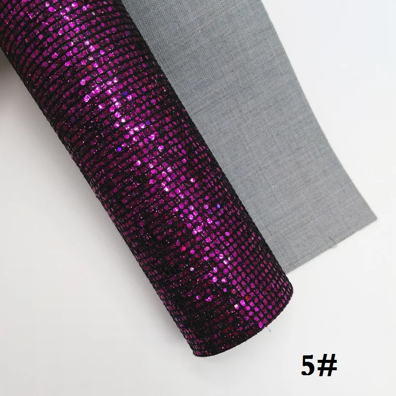 5 Glitterwishcome 21X29 см A4 размер винил для бантов сетка блестящая кожа Fabirc искусственная кожа листы для бантов, GM343A - Цвет: 5