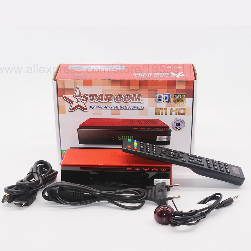 STARCOM DVB-S2 Satellite Receiver IPTV With Bisskey Power UV Full HD Hybrid New Mini TV BOX YouTube WiFi Included |