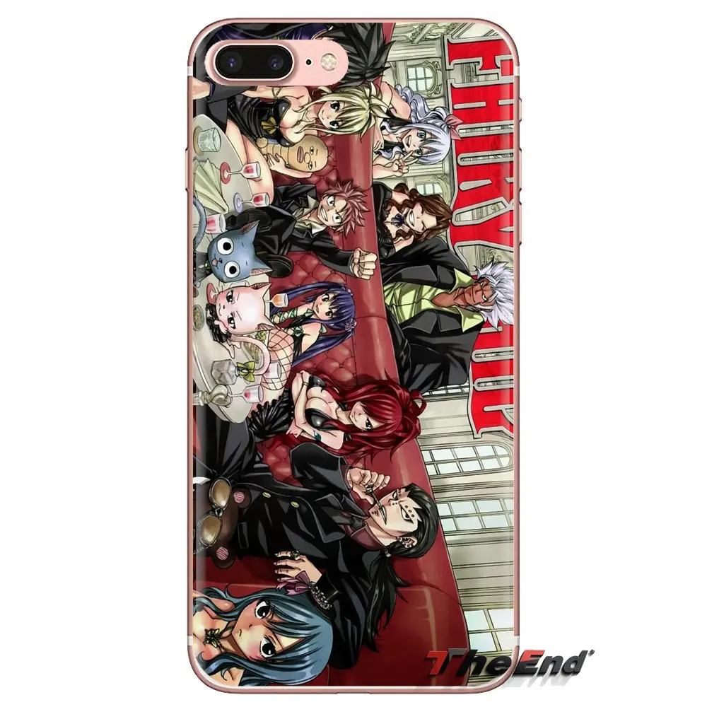 Мягкие прозрачные чехлы для Xiaomi Redmi 4A S2 Note 3 3S 4 4X 5 Plus 6 7 6A Pro Pocophone F1 fairytail anime Japanese Famous