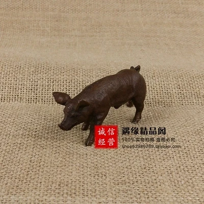 Антикварное изготовление старой меди (кабан) небольшие украшения|Статуэтки и