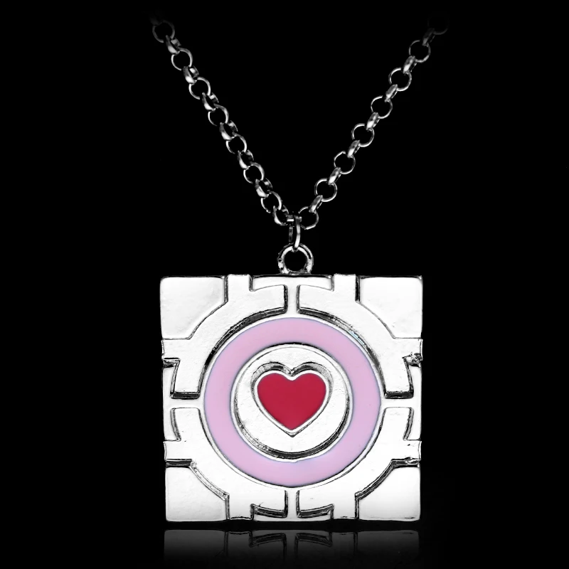 HEYu Новая мода ожерелье компаньон куб кулон розовое сердце колье ювелирные