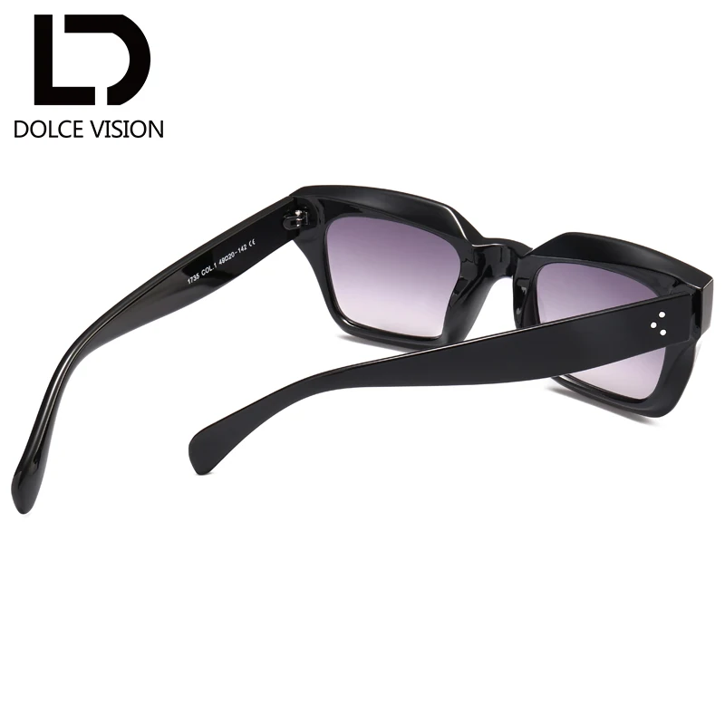 Мужские и женские солнцезащитные очки с квадратным градиентом леопардовым