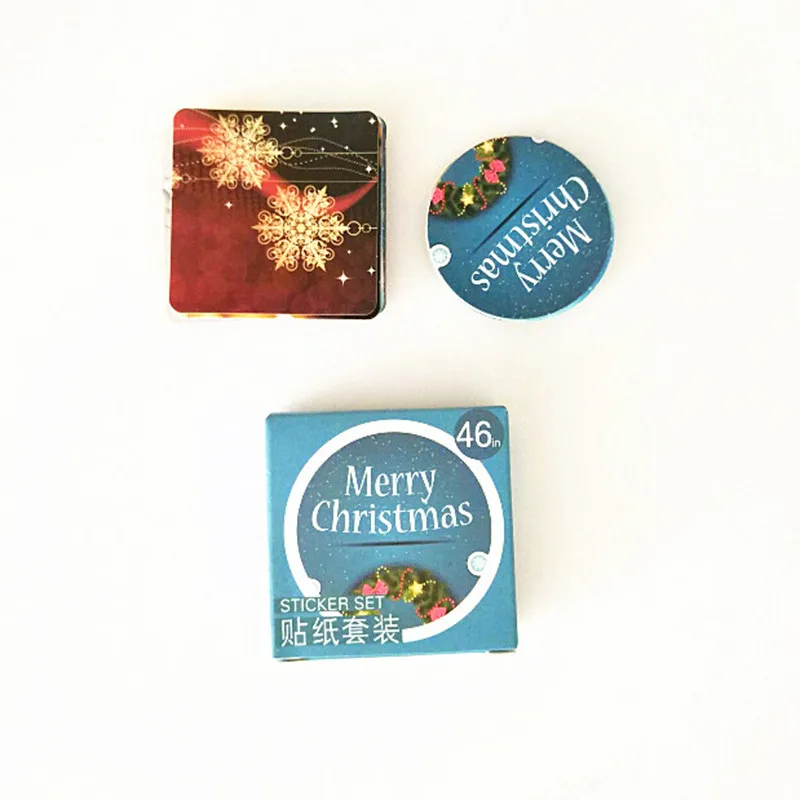 Новый 46 шт/шт Скрапбукинг стикер цветок Любовь Счастливого Рождества