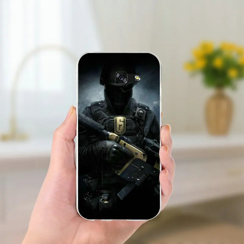 Радуга шесть осада Управление Мягкий ТПУ чехол для телефона с принтом &quotдля samsung