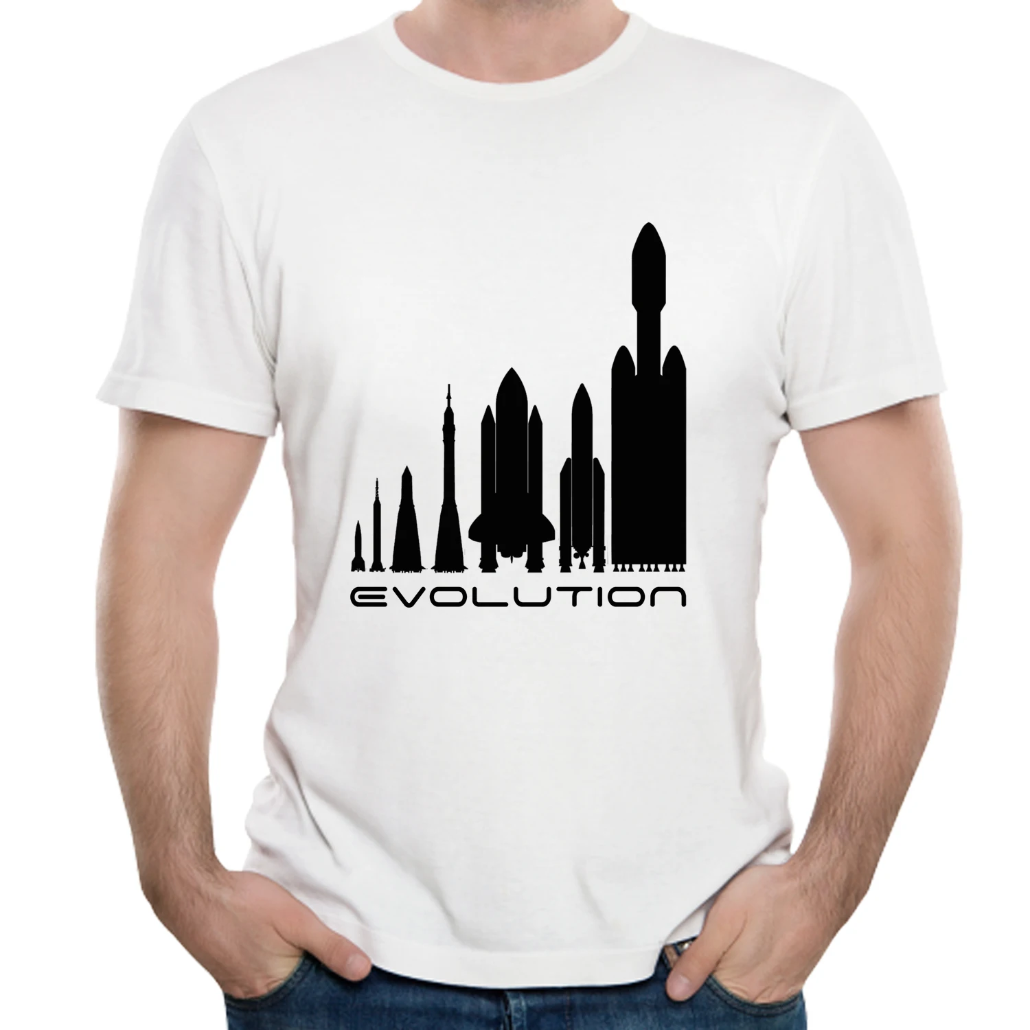 Футболка с 3D принтом Space X Повседневная футболка короткими рукавами и милым