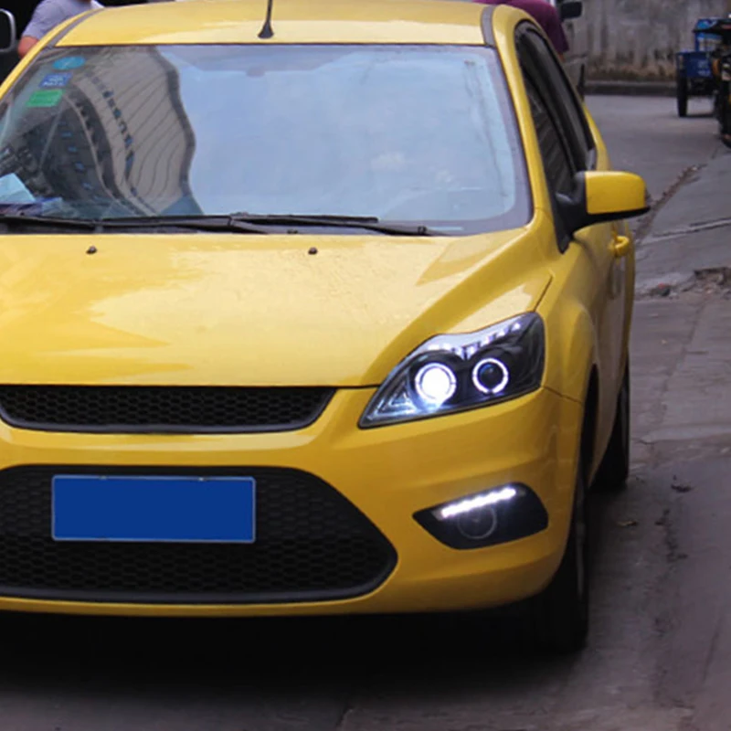 2 шт. светодиодный ные фары для Ford FOCUS 2009 2014 Автомобильные ангельские глазки