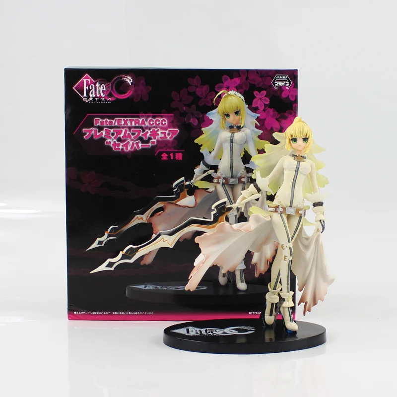 Экшн-фигурки из ПВХ Fate Stay Night Saber EX 025 EXTRA CCC UBW белое платье ажурные Ataraxia игрушки для
