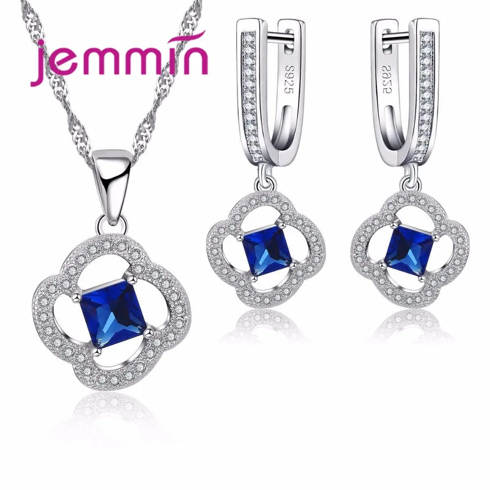 Комплект женских украшений из серебра 925 пробы с фианитами|jewelry sets|jewelry sets weddingset |