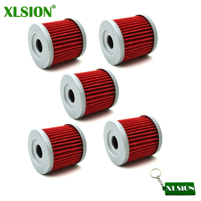 XLSION 5x масляные фильтры для Suzuki DRZ 400 400E 400S 400SM LTZ400 LTR450 LTZ LTR 450 Квадрокоптер ATV Dirt Motor