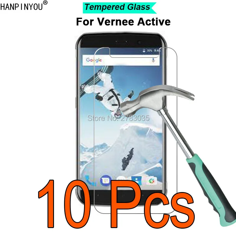 10 шт./лот для Vernee Active 5 дюйма твердость 9H 2.5D ультратонкая закаленная стеклянная