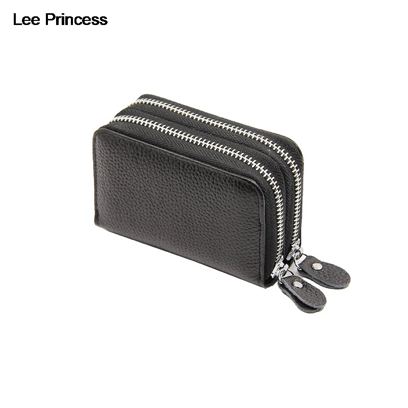 Lee Princess кошелек на двойной молнии из натуральной кожи женская маленькая сумка для