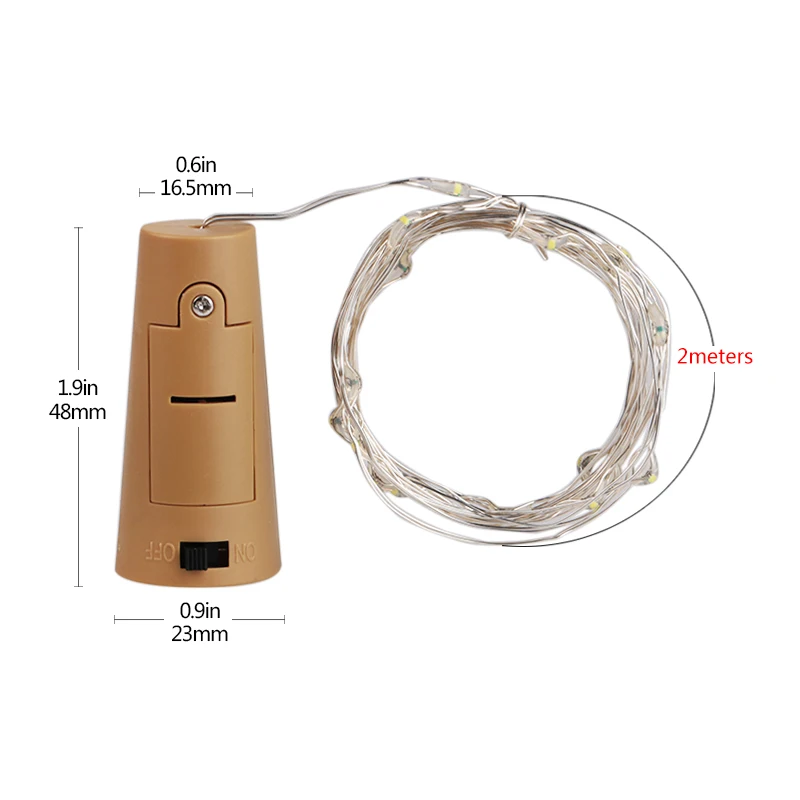 Гирлянда из медной проволоки со светодиодной подсветкой 2 м | Светодиодная