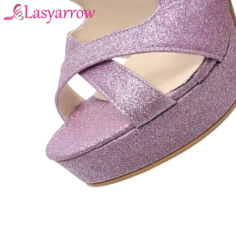 Lasyarrow/женские босоножки на платформе модные летние сандалии гладиаторы Высоком