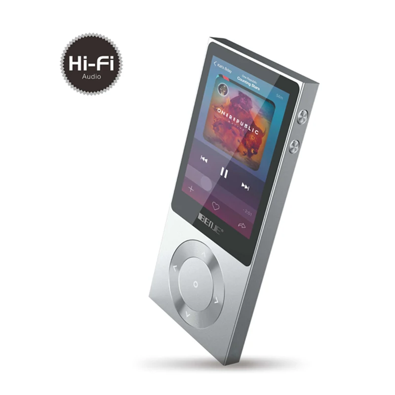 HiFi MP3 музыкальный плеер 1," TFT экран Полный цинковый сплав без потерь поддержка родного DSD 256 ГБ внешнего хранения/Bluetooth - Цвет: Серый