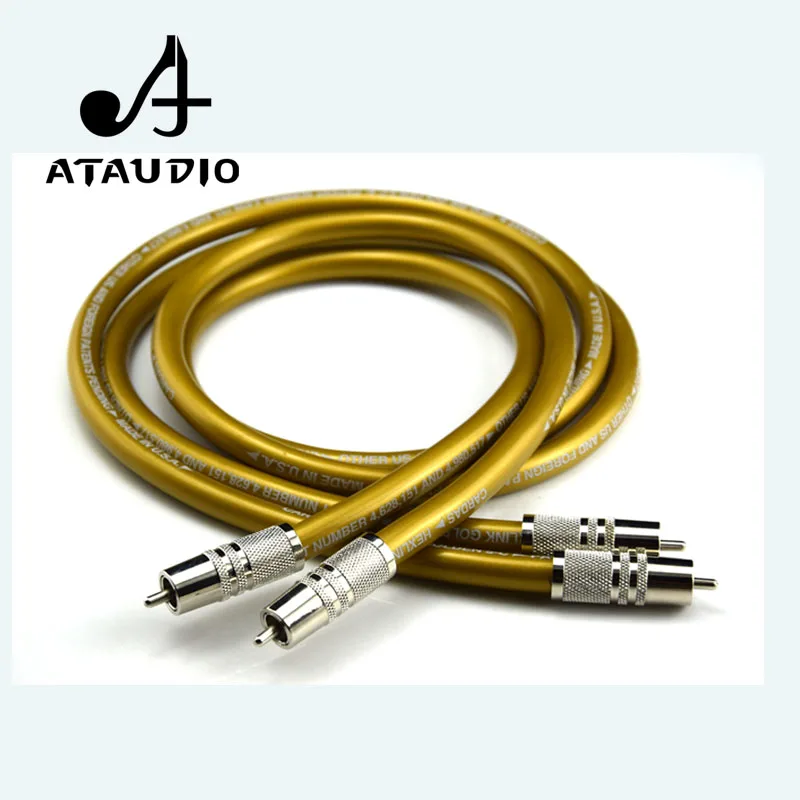 ATAUDIO одна пара Hifi Cardas RCA кабель Pure OCC HIFI для соединения|Кабели VGA| |