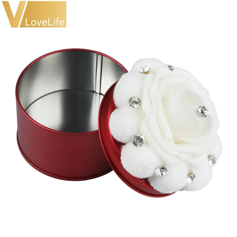 Коробка для хранения круглая металлическая коробка конфетные коробки свадебные