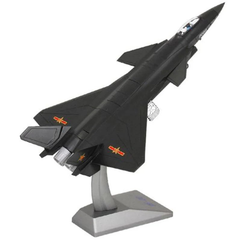 Игрушки подарок для Для детей 1: 72 Масштаб модели самолета сплав литье модели самолетов J-20 черный орел Истребитель модель