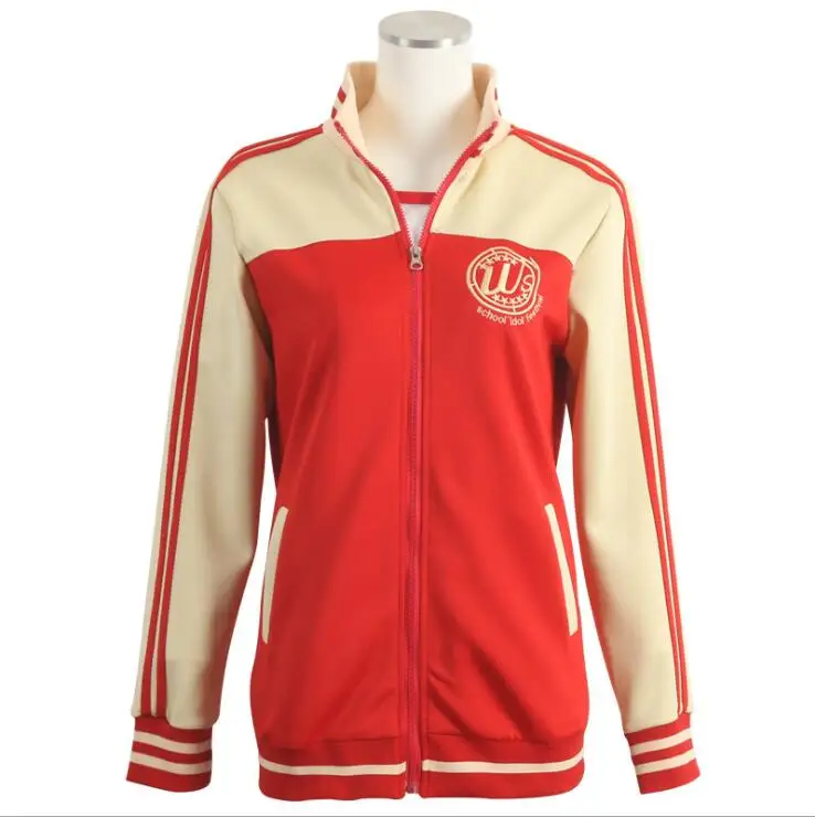 

Lovelive umi maki girls love live cosplay costumes jacket Sportswear Coat Nozomi Tojo Eli Hanayo Nico Rin Hoodie Sport Suit