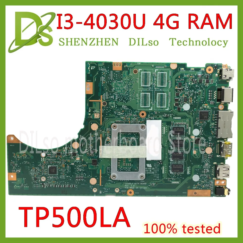 Оригинал для ASUS TP500LN TP500LA TP500 материнская плата ноутбука I3-4030U 4 Гб RAM тестовая
