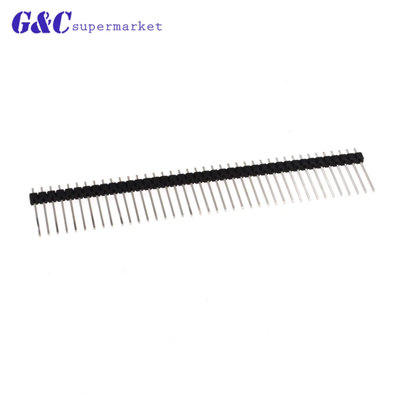 6/10PCS 40Pin Pin Header Connector 2.54mm Stackable 17mm Long Legs single Male | Электронные компоненты и