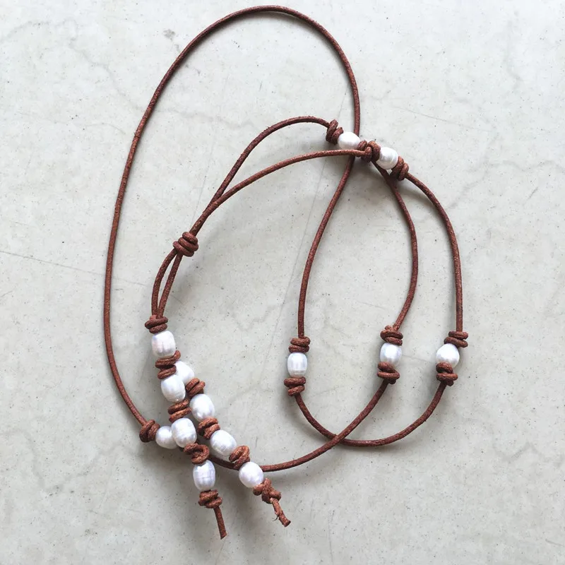 Dongmu Jewelry Новинка 2017 года богемный стиль классическое жемчужное ожерелье кожа