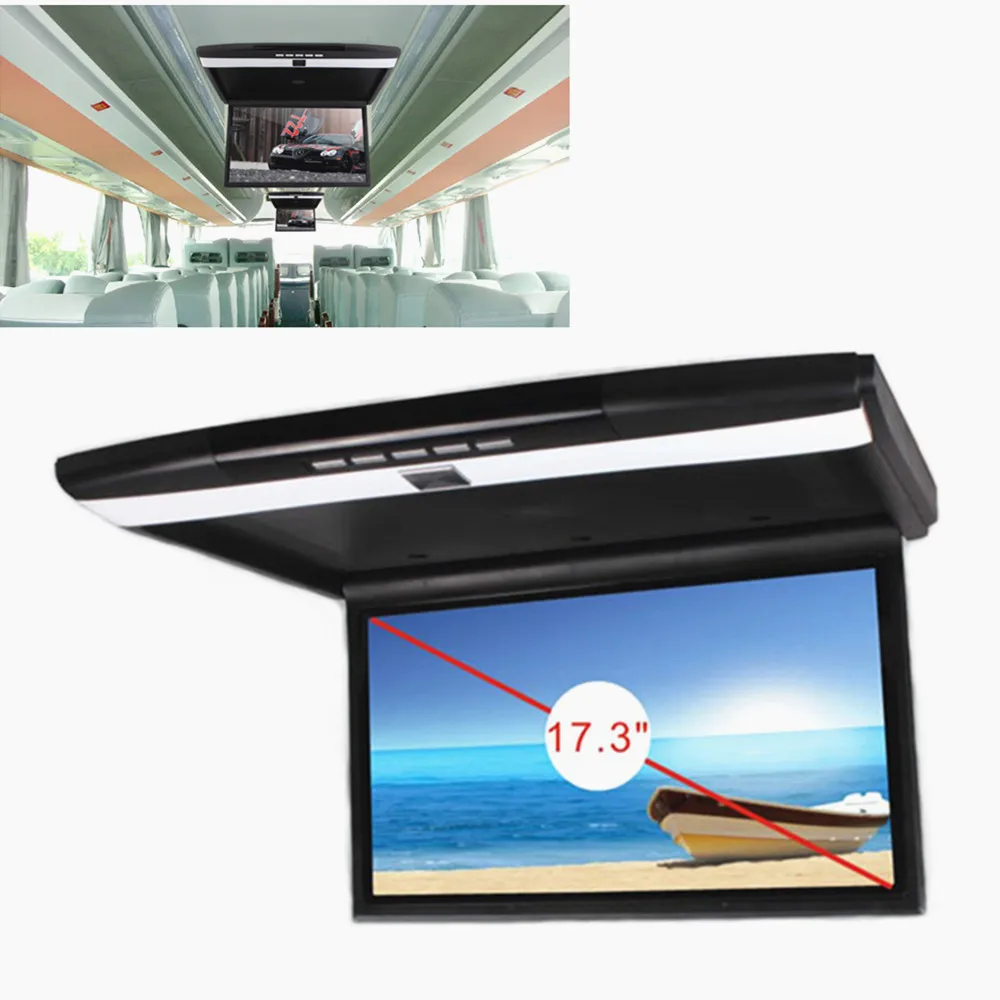 Монитор автомобильный TFT со светодиодным экраном 17 3 дюйма FHD1080P с креплением на