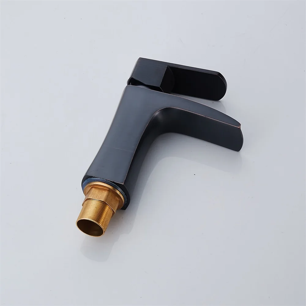 Black Basin Faucets Waterfall Faucet Bathroom Single handle Mixer Tap Bath black Brass Sink Water Crane | Обустройство дома