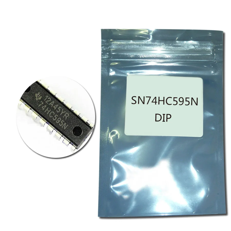 10 шт. SN74HC595N SN74HC595 DIP16 74HC595N 74HC595 DIP 16 счетчик переключения передач трехрежимные 8