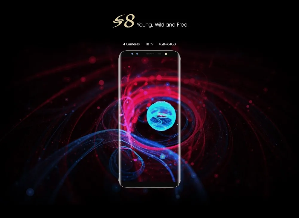 Blackview S8 четыре камеры 18:9 смартфон 4 ГБ ОЗУ 64 Гб ПЗУ 5,7 дюймов MT6750T Восьмиядерный 1440*720 4G LTE отпечаток пальца OTG Мобильный телефон