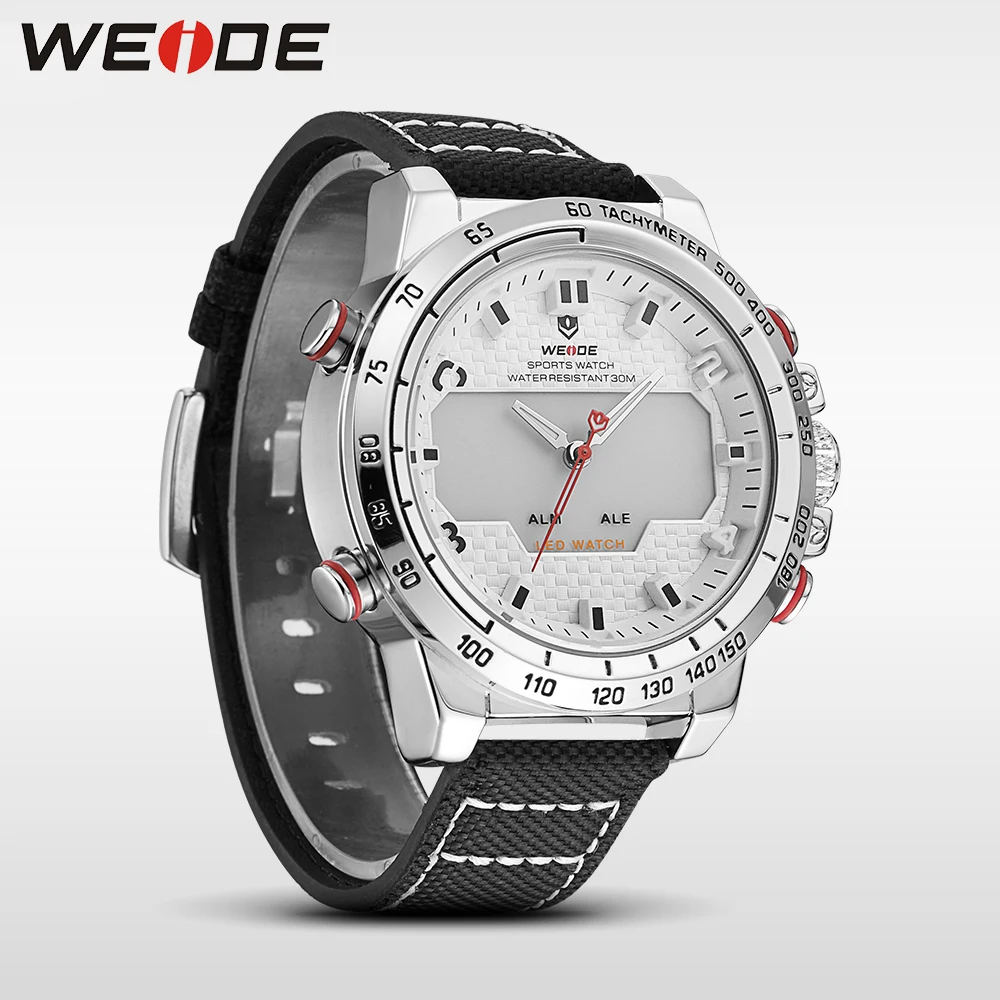 WEIDE оригинальные часы с нейлоновым ремешком Мужские брендовые Роскошные