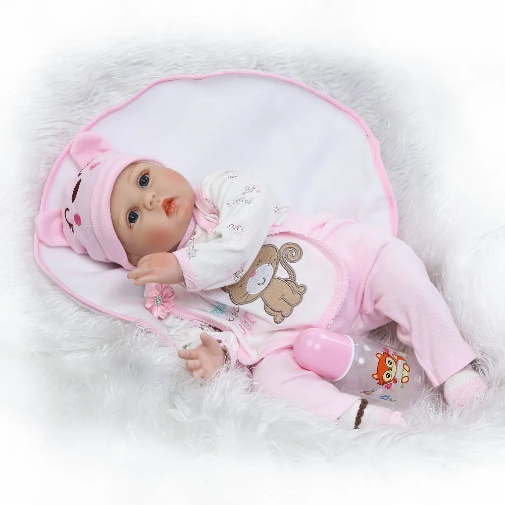 NPKCOLLECTION 2017 Новый 22 дюймовый силиконовый винил настоящий Мягкий сенсорный reborn baby 55