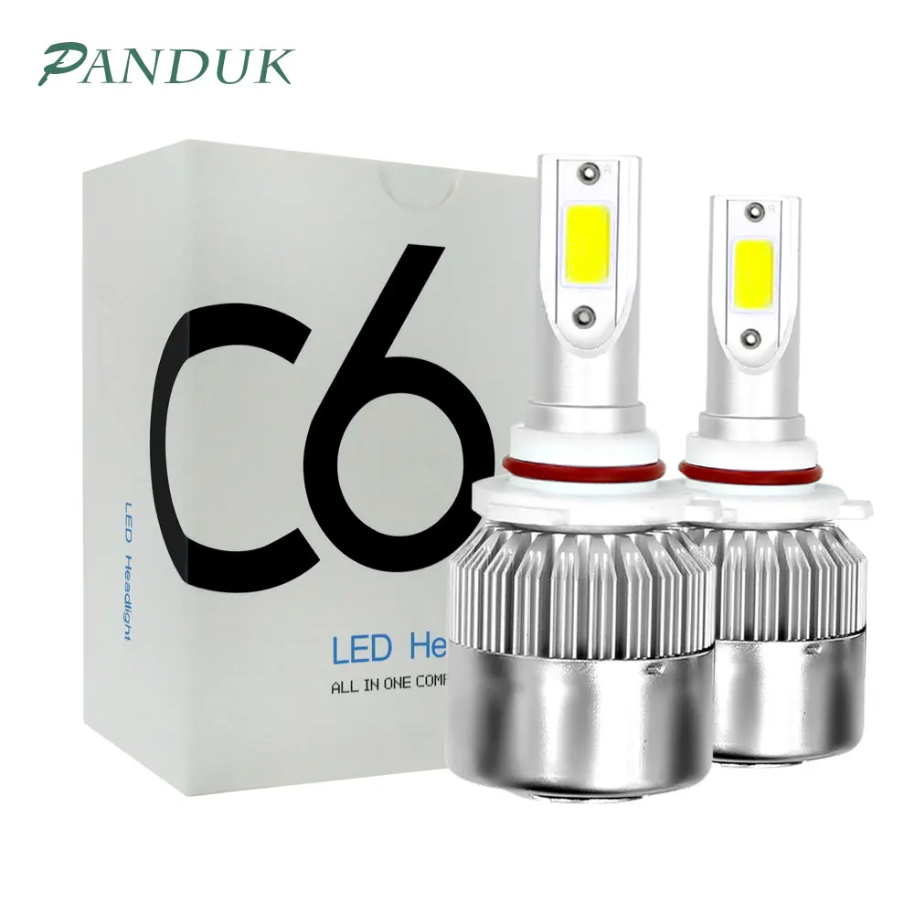 Panduk автомобилей светодиодные фары H1 H4 H7 H11 H8 H9 H13 H27 9005 9006 HB1 HB3 HB4 высокий низкий