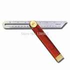 Раздвижной ручной транспортир, скользящий Т-скос, фототранспортир, угловой транспортир с деревянной ручкой для точных углов