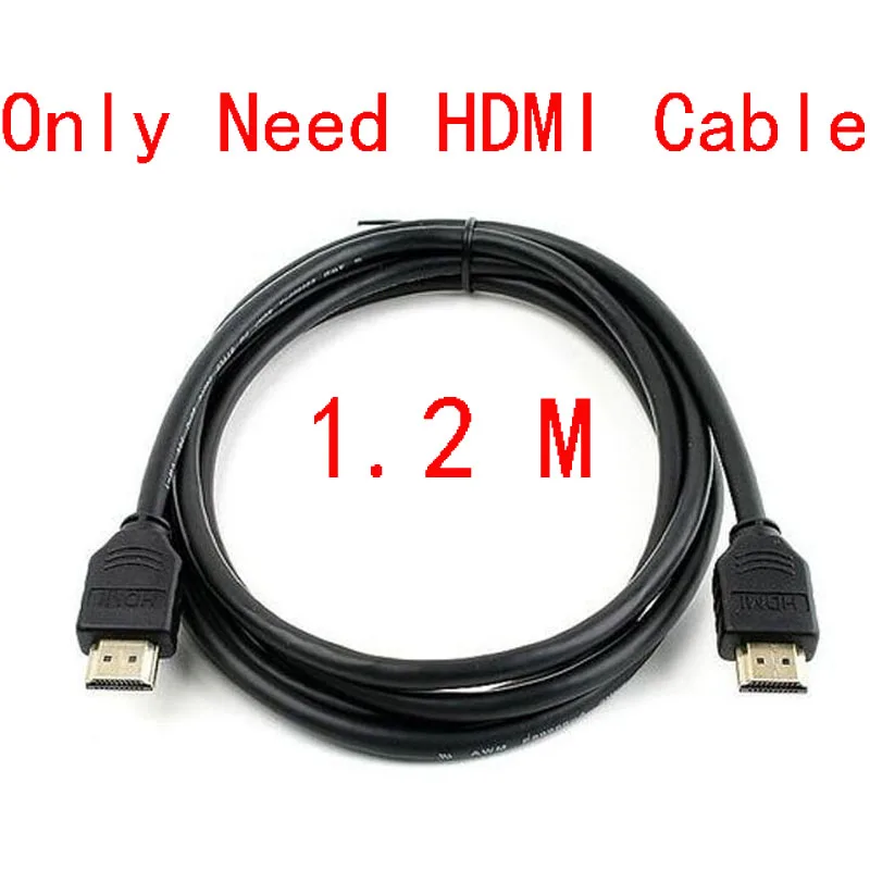 Only need hdmi Высококачественный HDMI кабель 1,2 M Male-Male 1,4 версия для LCD DVD HDTV и т. д - Цвет: Only need hdmi