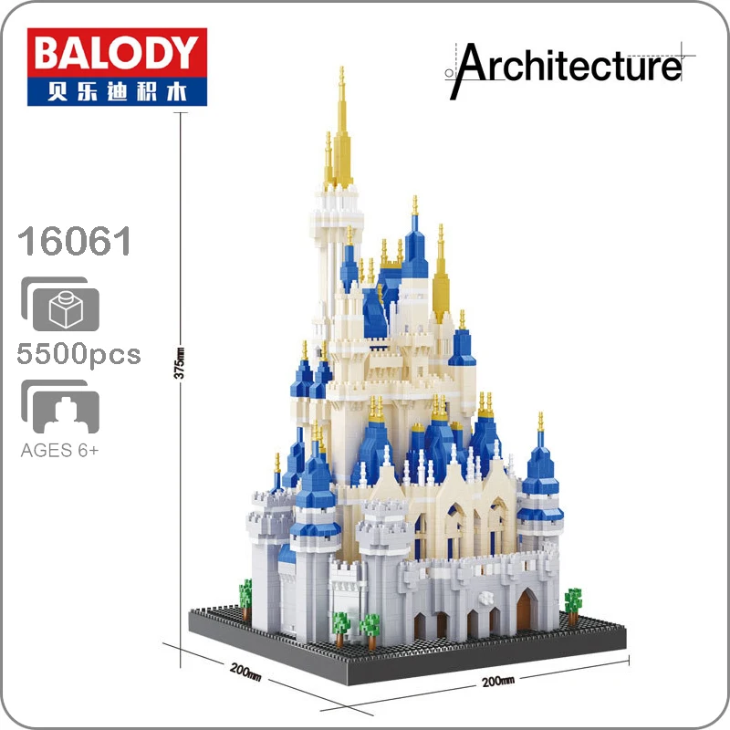 Balody 16061 международно известная архитектура королевский большой модель замка