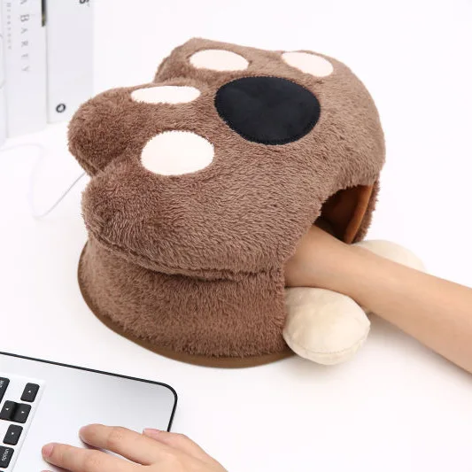Зимний теплый коврик для мыши [HFSECURITY] с USB портом и ремешком на руку|mouse mat|mouse pad usbwarm