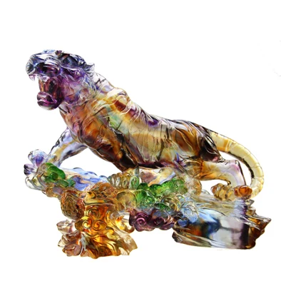 Тигровый метеорит стеклянные декоративные украшения бизнес-подарки чтобы