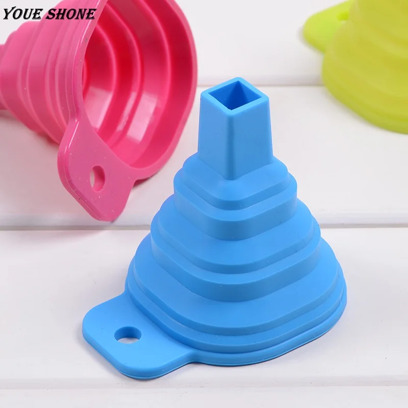 Практичный складной воронковый Хоппер силиконовый чистящий гель кухонный