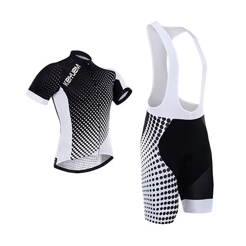 Комплект мужской велосипедной одежды Джерси с коротким рукавом быстросохнущая
