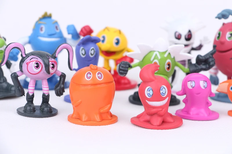 2017 Горячая продажа 12 шт./лот Pac фигурка человека Pacman ПВХ Фигурки Модель Куклы