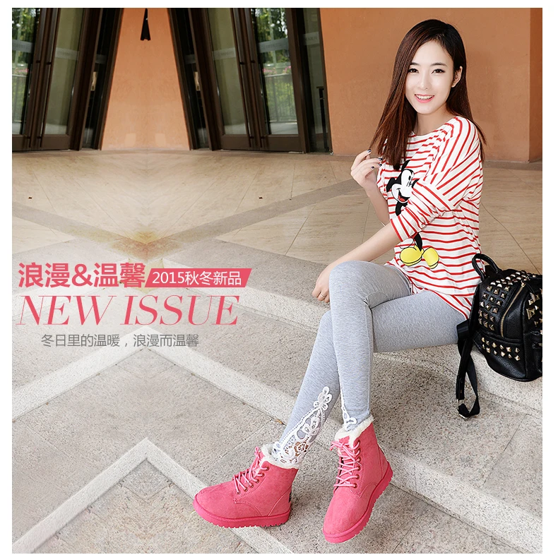 New Winter Snowy Boots Cotton Shoes Women's Shoes Martin Boots Zapatos DeInvierno Shoes high quality